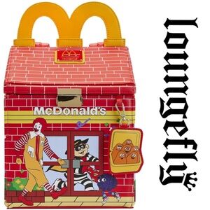 NWT Loungefly McDonald’s Happy Meal Red Mini Backpack & McNuggets Tag - Official